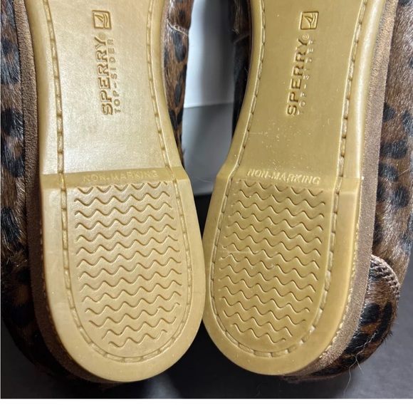 Sperry Top-Sider Womens Leopard Print Faux Fur Slip on Loafers STS90398 Sz 9 - Picture 12 of 14
